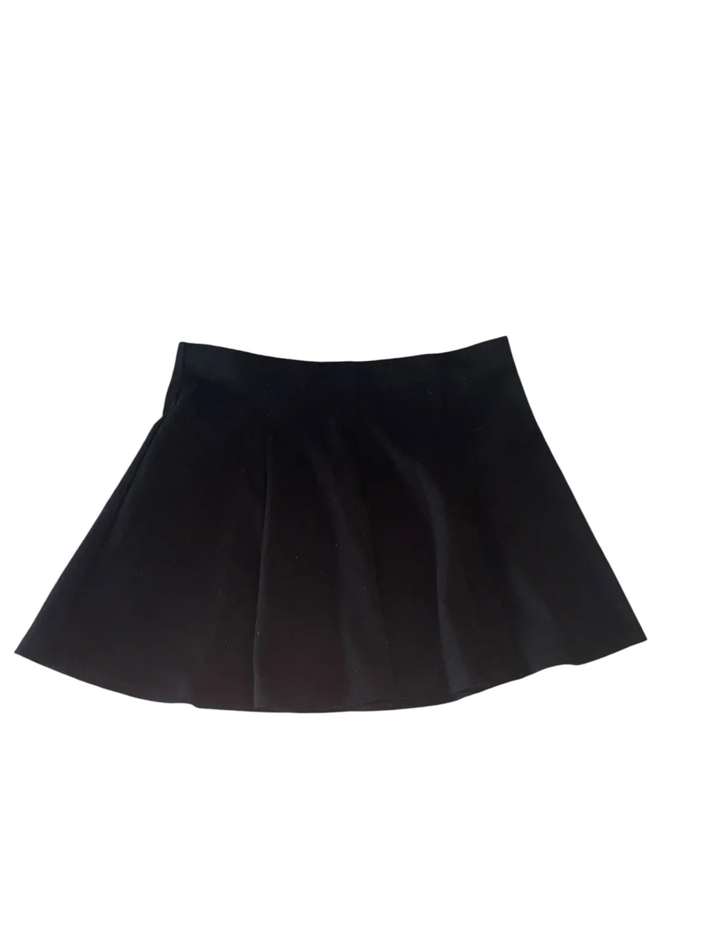 Forever 21 black skater skirt high-waisted flared Aline mini Skirt Goth Kawaii